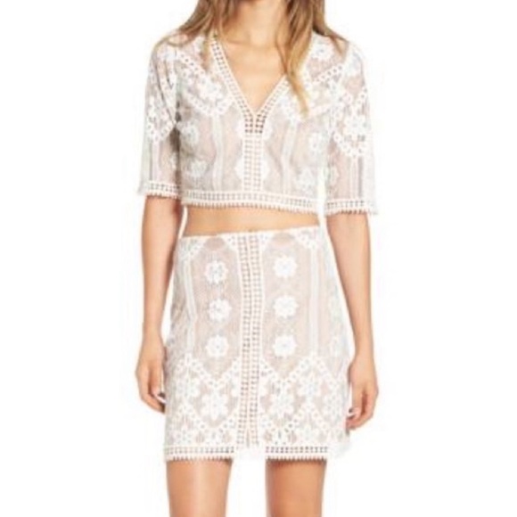 NWOT SET For Love and Lemons Florence Top and Skirt Set Sz S - Picture 2 of 11